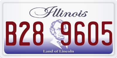 IL license plate B289605