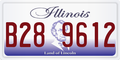 IL license plate B289612