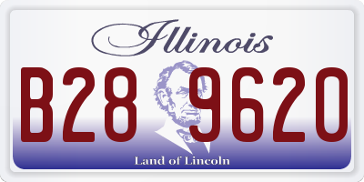 IL license plate B289620