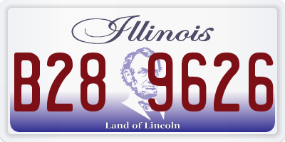 IL license plate B289626
