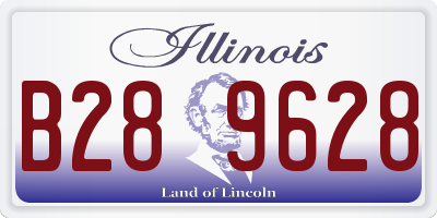 IL license plate B289628