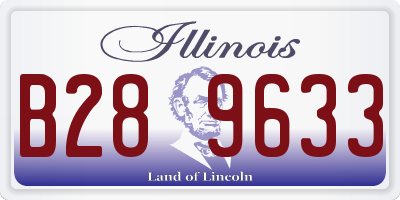 IL license plate B289633
