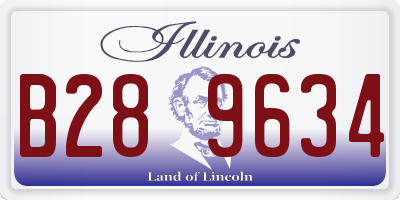 IL license plate B289634