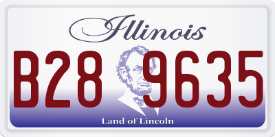 IL license plate B289635