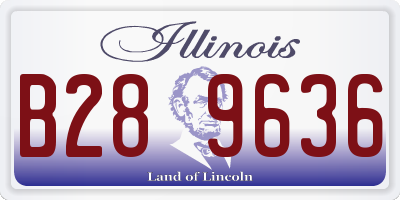 IL license plate B289636