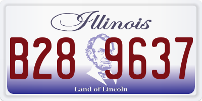 IL license plate B289637