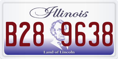 IL license plate B289638