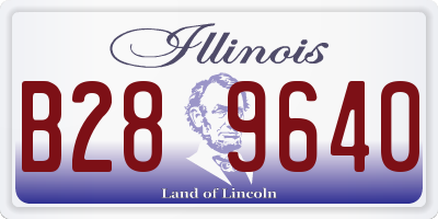 IL license plate B289640