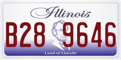 IL license plate B289646