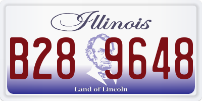 IL license plate B289648