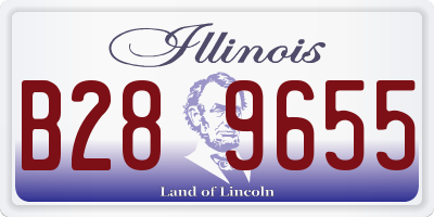 IL license plate B289655