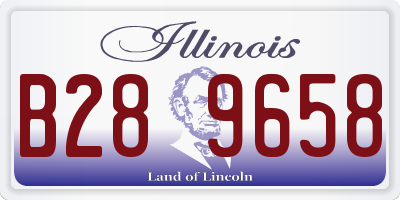 IL license plate B289658