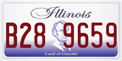 IL license plate B289659