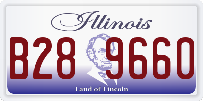 IL license plate B289660