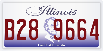 IL license plate B289664