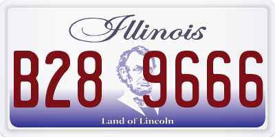 IL license plate B289666