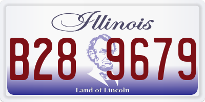IL license plate B289679