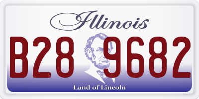 IL license plate B289682