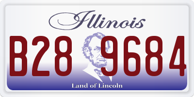 IL license plate B289684