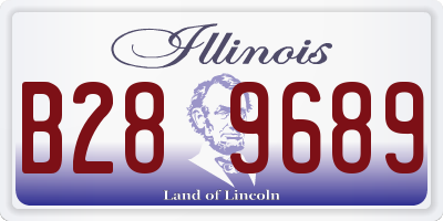 IL license plate B289689