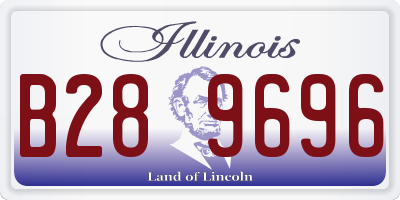 IL license plate B289696
