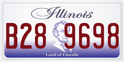 IL license plate B289698