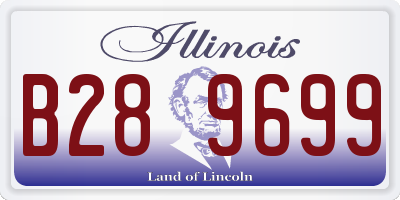 IL license plate B289699