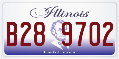 IL license plate B289702