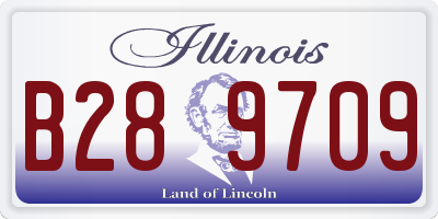 IL license plate B289709
