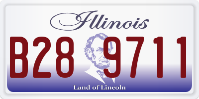 IL license plate B289711