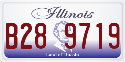 IL license plate B289719