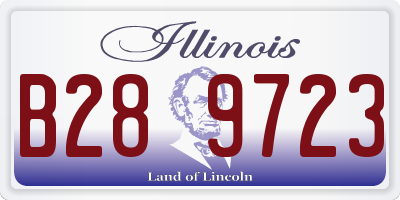 IL license plate B289723