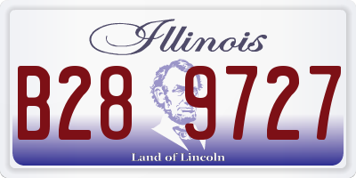 IL license plate B289727