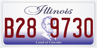 IL license plate B289730