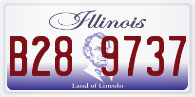 IL license plate B289737