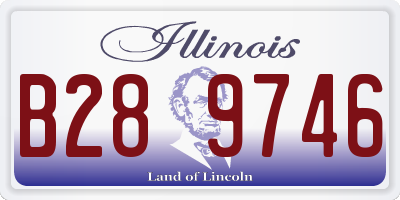 IL license plate B289746