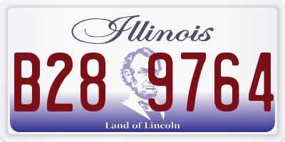 IL license plate B289764