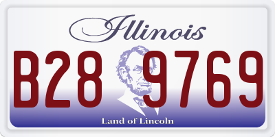 IL license plate B289769