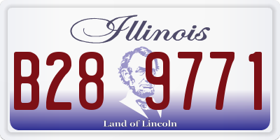 IL license plate B289771