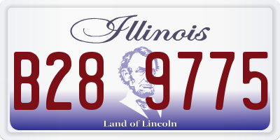 IL license plate B289775