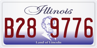 IL license plate B289776