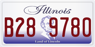 IL license plate B289780
