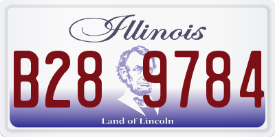 IL license plate B289784