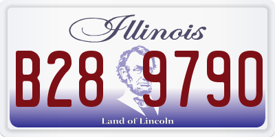IL license plate B289790