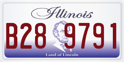 IL license plate B289791