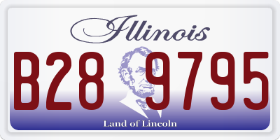 IL license plate B289795