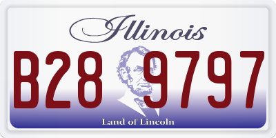 IL license plate B289797