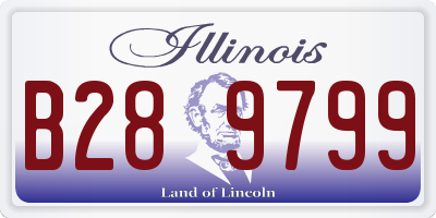 IL license plate B289799