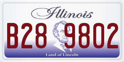 IL license plate B289802