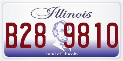 IL license plate B289810